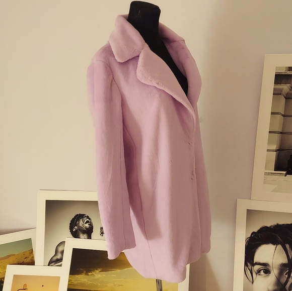 Pink fur jacket - Picture 3 of 5